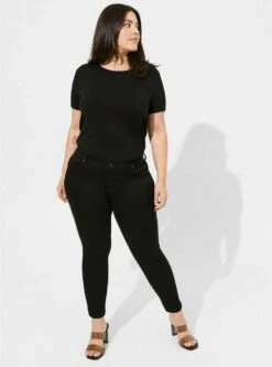 Luxe Skinny Jean - Sateen Stretch Black