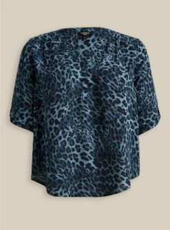 Harper Georgette Pullover 3/4 Sleeve Blouse 9 Harper Georgette Pullover 3/4 Sleeve Blouse -Clothing Shop 10381277 10326 flat