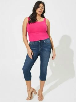 Crop Bombshell Skinny Premium Stretch High-Rise Jean