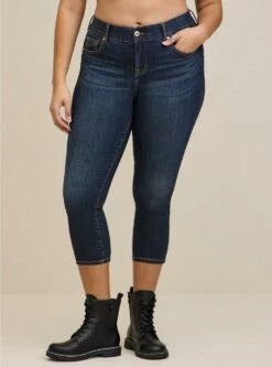 Crop Bombshell Skinny Premium Stretch High-Rise Jean