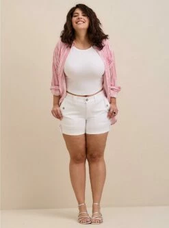 3.5 Inch Military Stretch Twill Mid-Rise Short