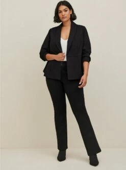 Studio Luxe Ponte Peplum Blazer
