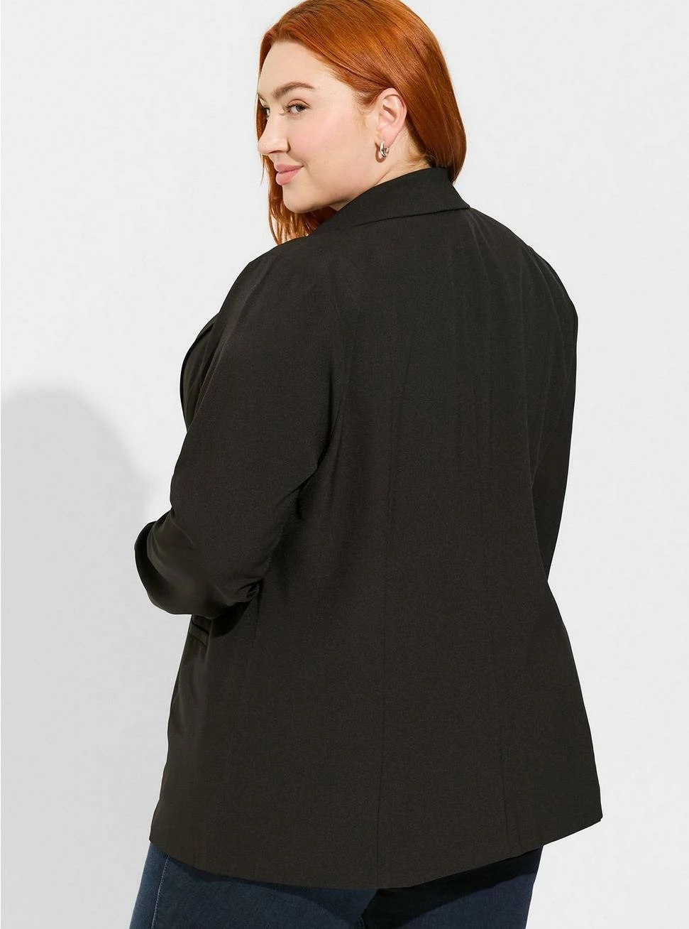 Studio Crepe Classic Shawl Collar Blazer 2 Studio Crepe Classic Shawl Collar Blazer - Image 2