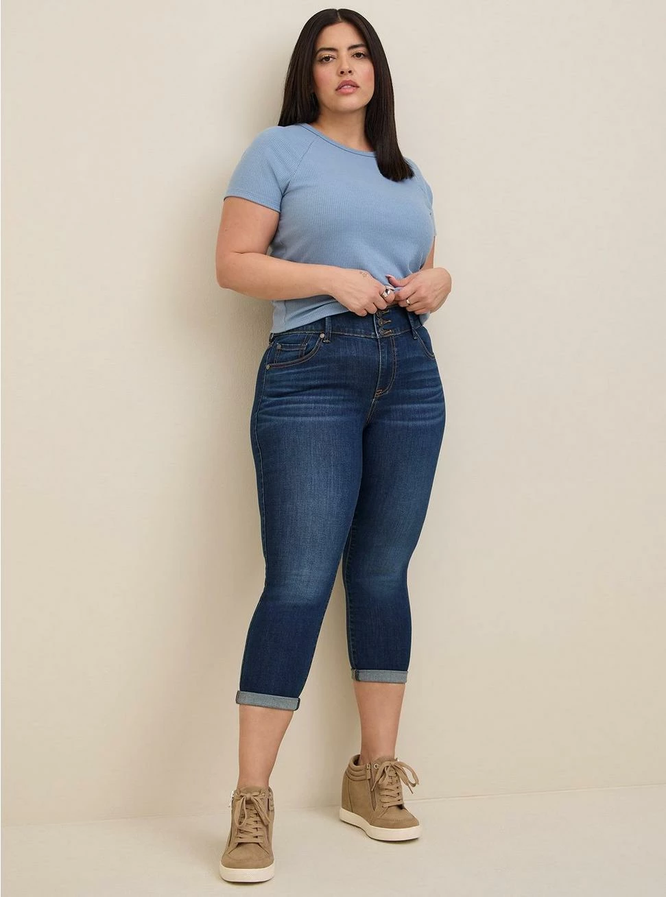 Crop Jegging Skinny Super Soft High-Rise Jean 1 Crop Jegging Skinny Super Soft High-Rise Jean