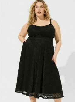 Midi Lace Skater Dress -Clothing Shop 14787451 00684 av2