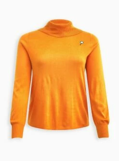 Scooby Doo Velma Turtleneck Pullover Sweater -Clothing Shop 18500662 00002 flat