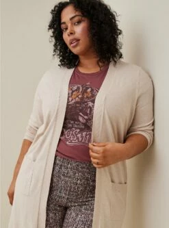 Everyday Soft Duster Open Front Sweater