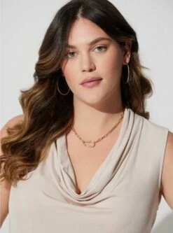 Studio Tissue Jersey Drape Neck Tank -Clothing Shop 18839375 06405 av3