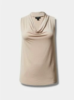 Studio Tissue Jersey Drape Neck Tank -Clothing Shop 18839375 06405 flat