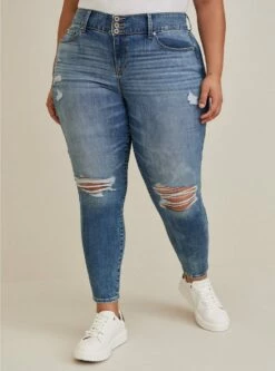 Jegging Skinny Super Soft High-Rise Destructed Jean