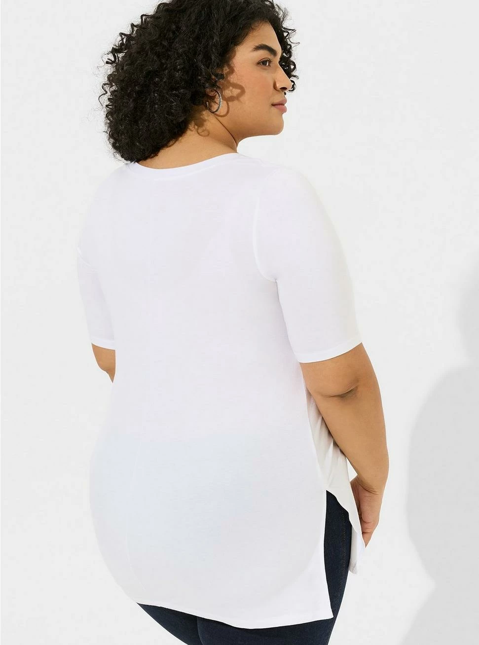 Favorite Tunic Super Soft V-Neck Side Slit Tee 3 Favorite Tunic Super Soft V-Neck Side Slit Tee - Image 3