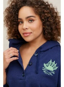 Universal Monsters Classic Fit Cozy Fleece Button Front Hoodie 8 Universal Monsters Classic Fit Cozy Fleece Button Front Hoodie -Clothing Shop 19292668 01892 av3