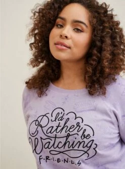 Warner Bros Friends Classic Fit Cozy Fleece Crew Neck Sweatshirt -Clothing Shop 19454469 00115 av3