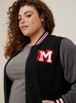 Disney Mickey Mouse Wool Bomber Jacket -Clothing Shop 19454650 00684 av3