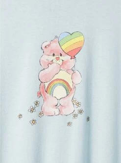 Care Bears Slim Fit Cotton Long Sleeve Lettuce Hem Crop Tee -Clothing Shop 19537959 00134 av3