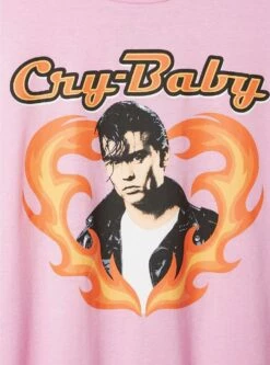 Crybaby Slim Fit Cotton Long Sleeve Lettuce Hem Crop Tee -Clothing Shop 19537968 00004 av3