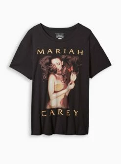 Mariah Carey Relaxed Fit Cotton Crew Tee