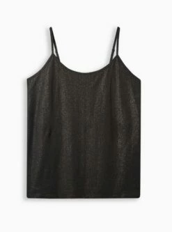 Foil Scoop Neck Cami -Clothing Shop 19553515 00133 flat