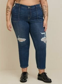 Perfect Boyfriend Ankle Vintage Stretch Mid-Rise Jean (Short) 5 Perfect Boyfriend Ankle Vintage Stretch Mid-Rise Jean (Short) -Clothing Shop 19568335 10686 av2