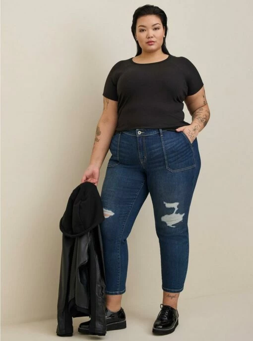 Perfect Boyfriend Ankle Vintage Stretch Mid-Rise Jean (Short) -Clothing Shop 19568335 10686 hi 1