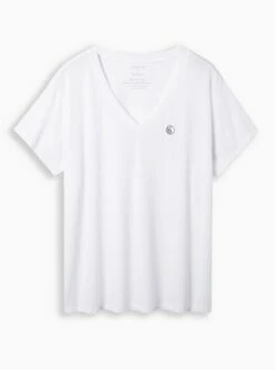 Yin And Yang Relaxed Fit Signature Jersey V-Neck Tee