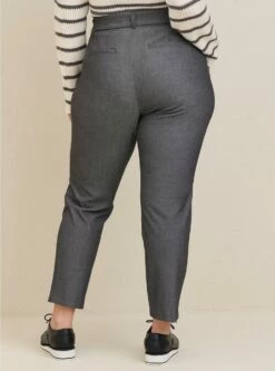 Comfort Flex Waistband Slim Taper Studio Luxe Woven High-Rise Pant (Short) -Clothing Shop 19622057 01559 av2