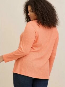 Waffle Crochet Yoke Top -Clothing Shop 19661968 00002 av2