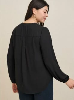 Harper Georgette Pullover Long Sleeve Blouse -Clothing Shop 19665582 00684 av2