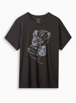 Line Woman Relaxed Fit Signature Jersey Crew Neck Tee