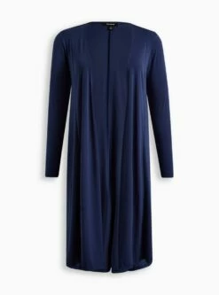 Crepe Open Front Duster -Clothing Shop 19673557 07486 flat