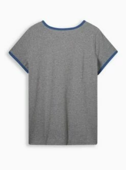 Lucky Classic Fit Cotton Crew Neck Ringer Tee -Clothing Shop 19801325 00147 av2