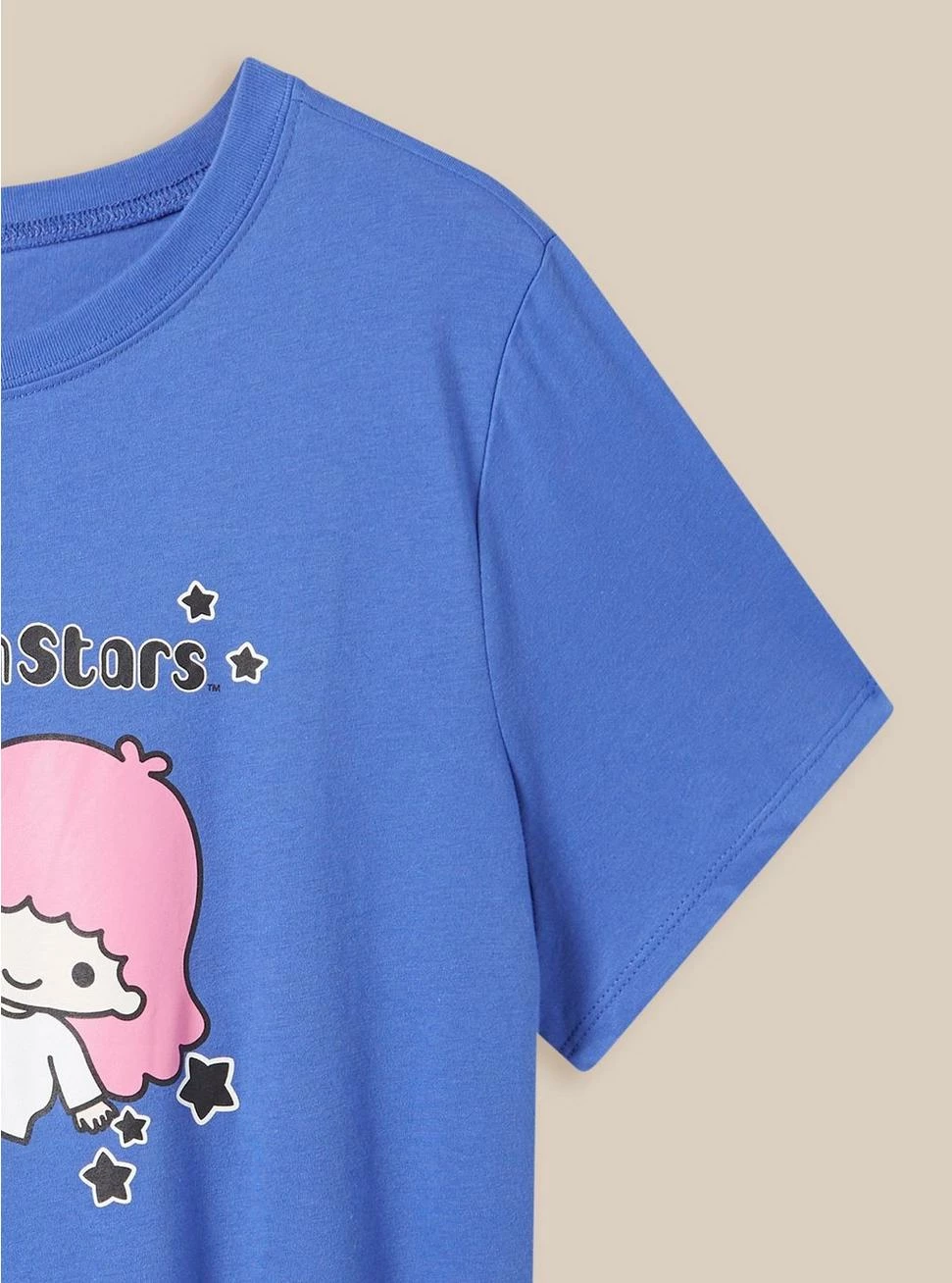 Little Twin Stars Classic Fit Cotton Crew Tee 2 Little Twin Stars Classic Fit Cotton Crew Tee - Image 2