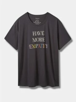 Empathy Relaxed Fit Signature Jersey Crew Neck Split Tee