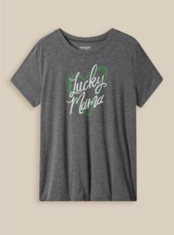 Lucky Mama Vintage Crew Neck Tee