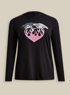 My Melody Kuromi Classic Fit Vintage Hoodie Tee