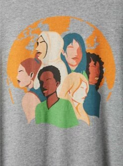 #TORRIDSTRONG We Can Classic Fit Cotton Jersey Crew Neck Ringer Tee -Clothing Shop 40050037 00684 av3