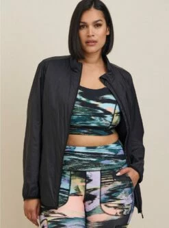 Happy Camper Nylon Woven Lightweight Active Jacket