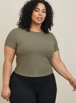 Fitted Super Soft Rib Short Sleeve Baby Tee