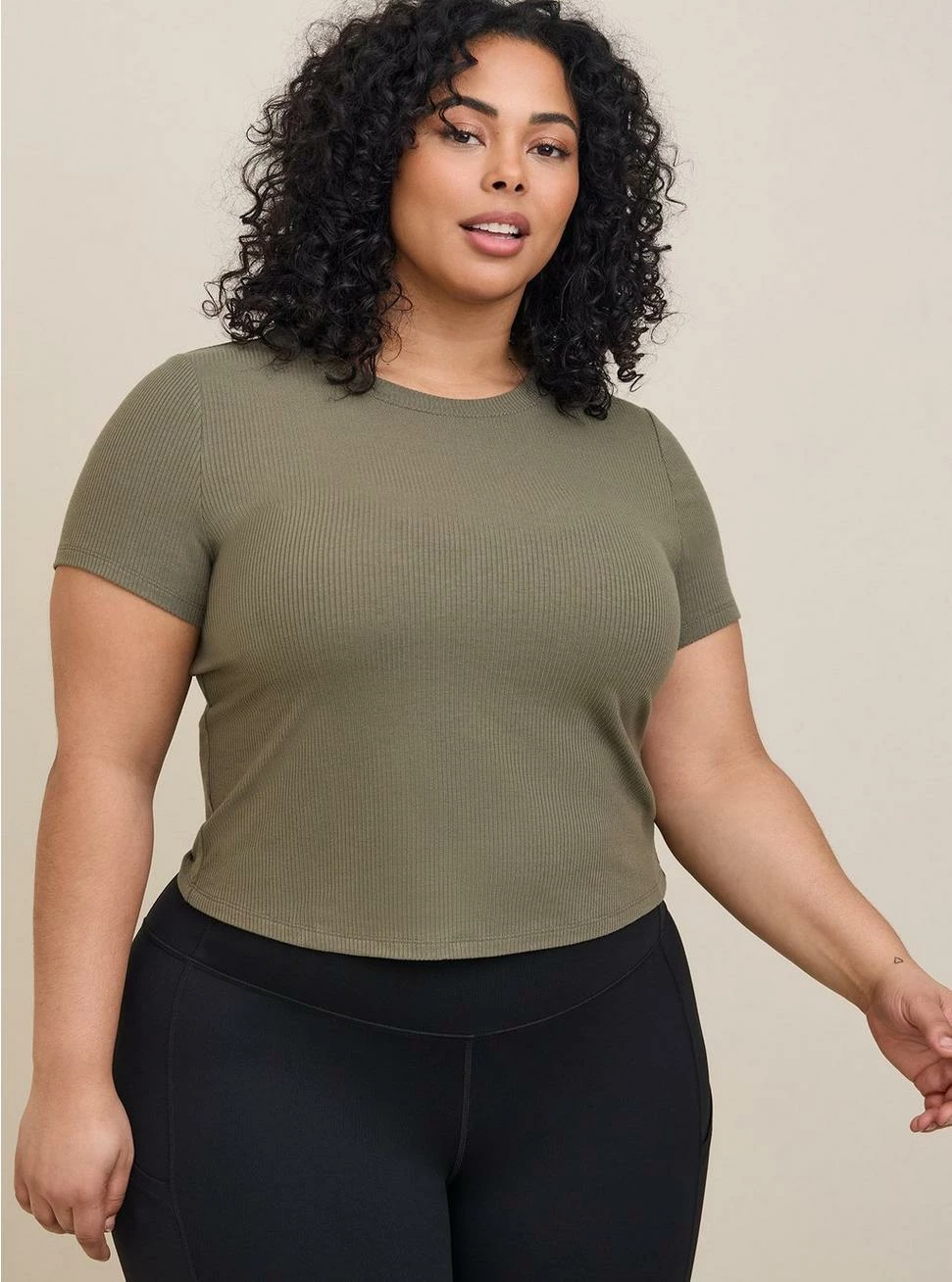 Fitted Super Soft Rib Short Sleeve Baby Tee 1 Fitted Super Soft Rib Short Sleeve Baby Tee