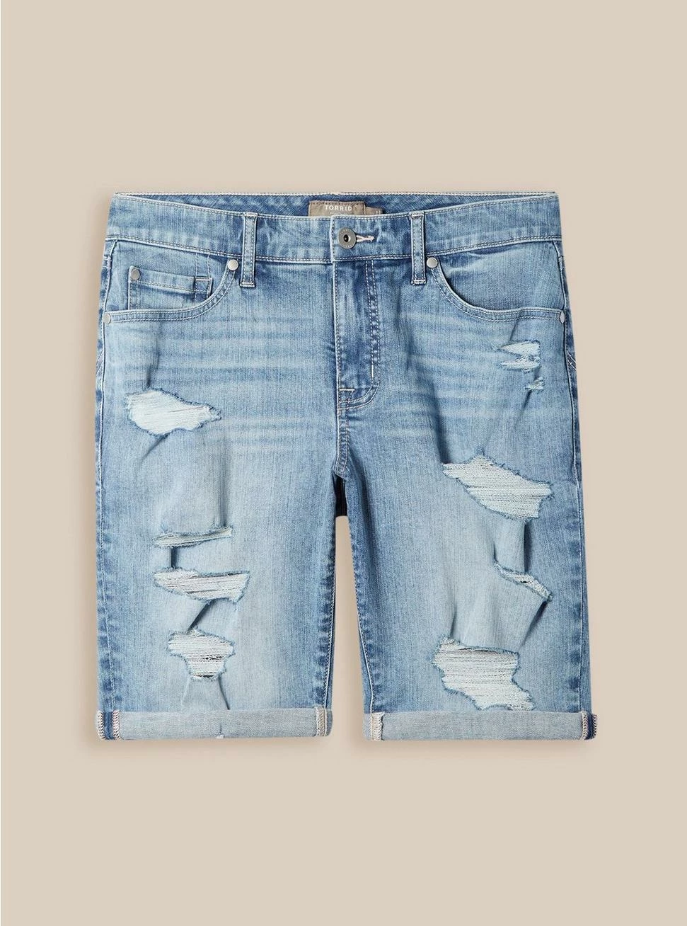 Boyfriend Bermuda Vintage Stretch Mid-Rise Short 4 Boyfriend Bermuda Vintage Stretch Mid-Rise Short - Image 4