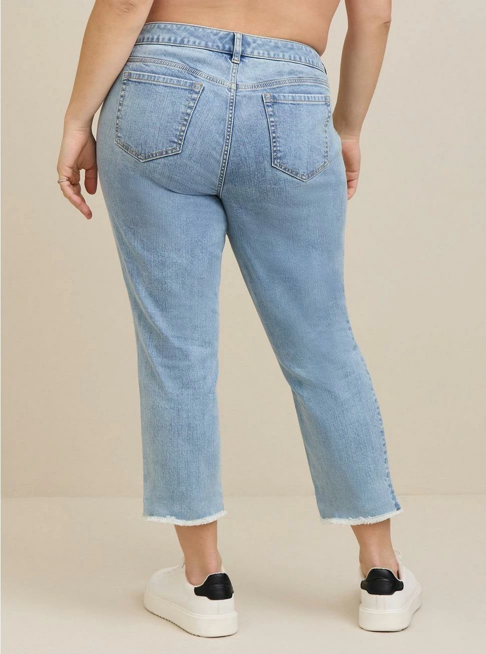 Crop Boyfriend Straight Vintage Stretch Mid-Rise Jean 5 Crop Boyfriend Straight Vintage Stretch Mid-Rise Jean - Image 5