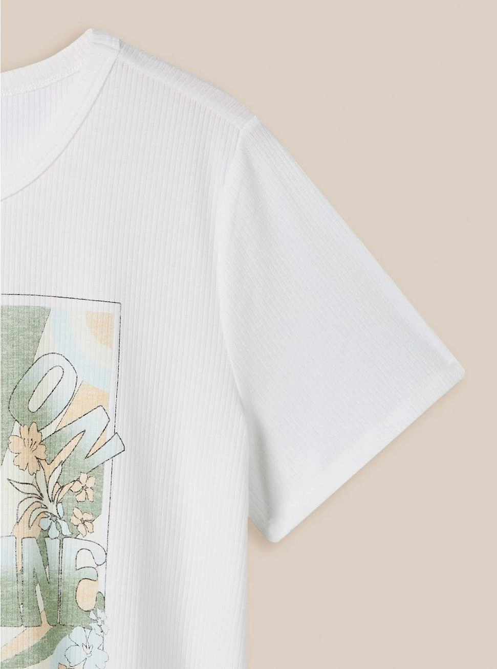 Bring The Sun Super Soft Rib Crew Neck Tee 2 Bring The Sun Super Soft Rib Crew Neck Tee - Image 2