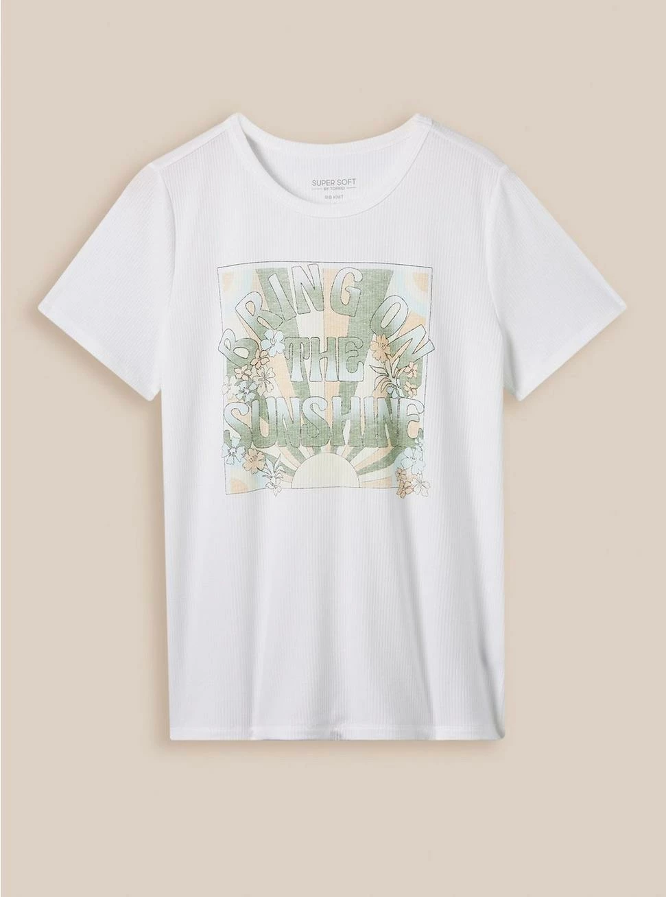 Bring The Sun Super Soft Rib Crew Neck Tee 1 Bring The Sun Super Soft Rib Crew Neck Tee