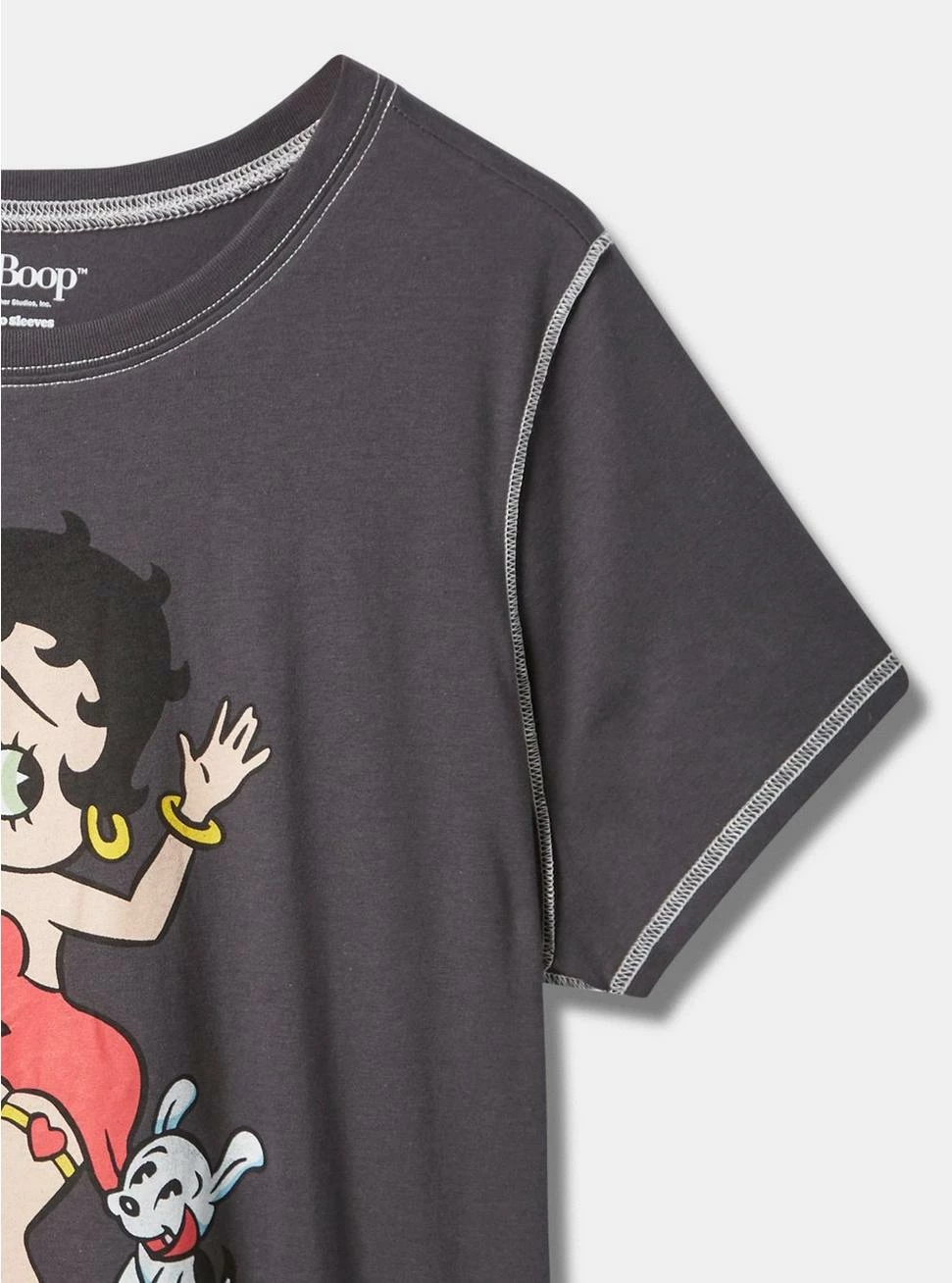 Betty Boop Classic Fit Cotton Crew Seam Tee 2 Betty Boop Classic Fit Cotton Crew Seam Tee - Image 2