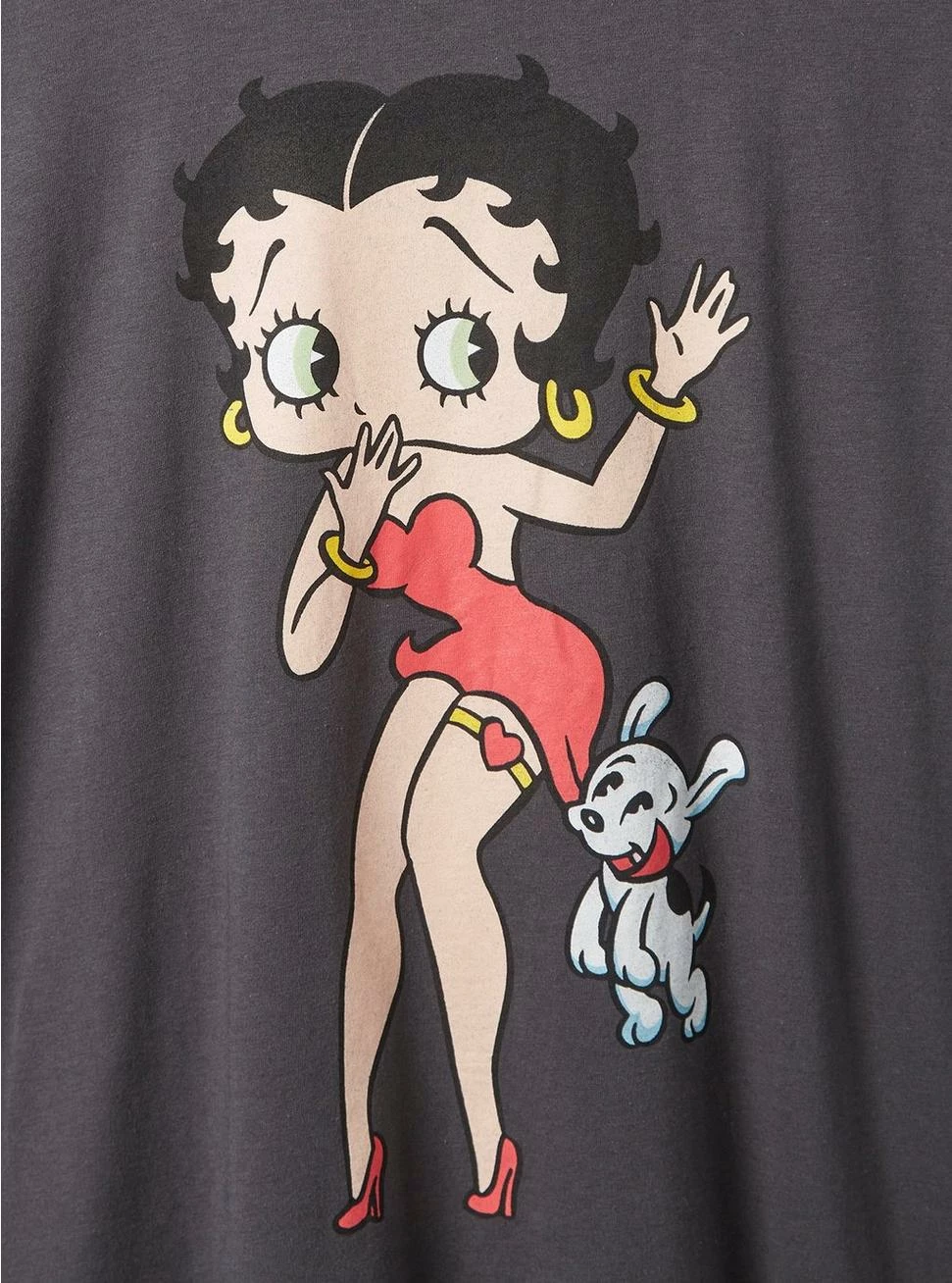 Betty Boop Classic Fit Cotton Crew Seam Tee 4 Betty Boop Classic Fit Cotton Crew Seam Tee - Image 4