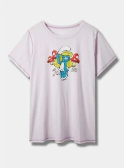 The Smurfs Classic Fit Cotton Crew Seam Tee