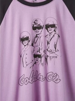 The Golden Girls Classic Fit Cotton Crop Raglan 7 The Golden Girls Classic Fit Cotton Crop Raglan -Clothing Shop 40085779 00005 av3