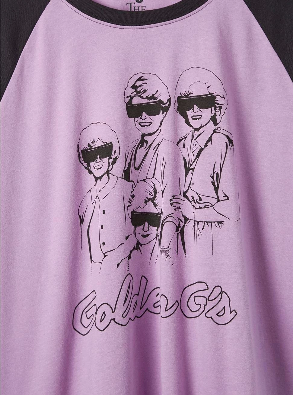 The Golden Girls Classic Fit Cotton Crop Raglan 4 The Golden Girls Classic Fit Cotton Crop Raglan - Image 4