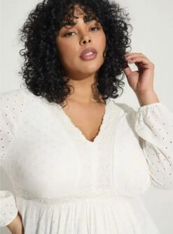 Babydoll Eyelet Top -Clothing Shop 40085945 06452 av3