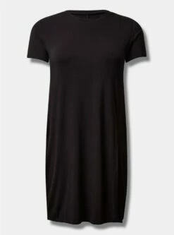 Super Soft Crew Neck Split Front Tunic 7 Super Soft Crew Neck Split Front Tunic -Clothing Shop 40086392 00684 flat